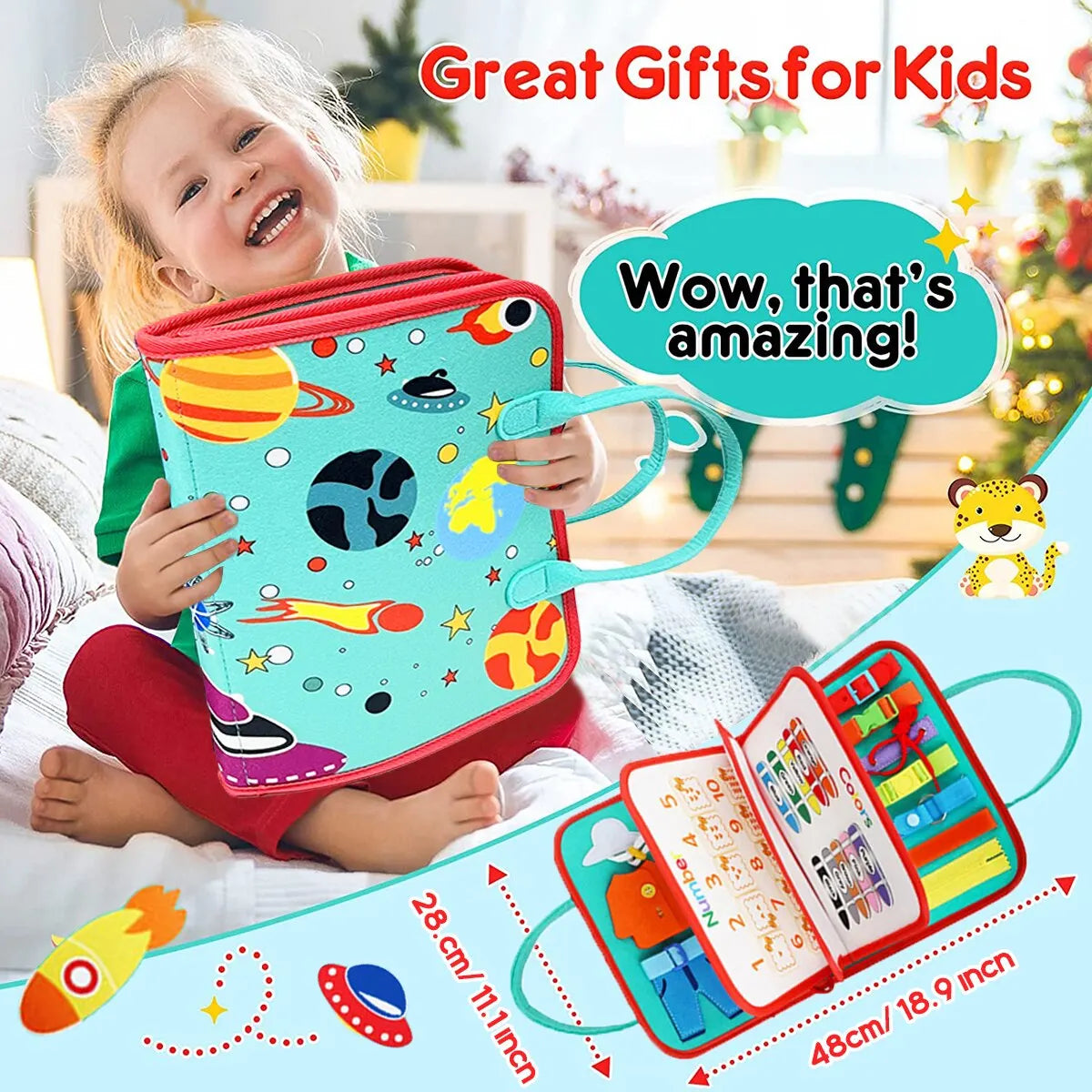 Maleta brinquedo sensorial montessori