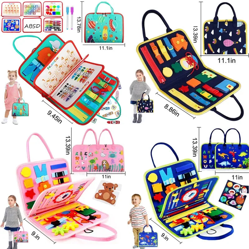 Maleta brinquedo sensorial montessori