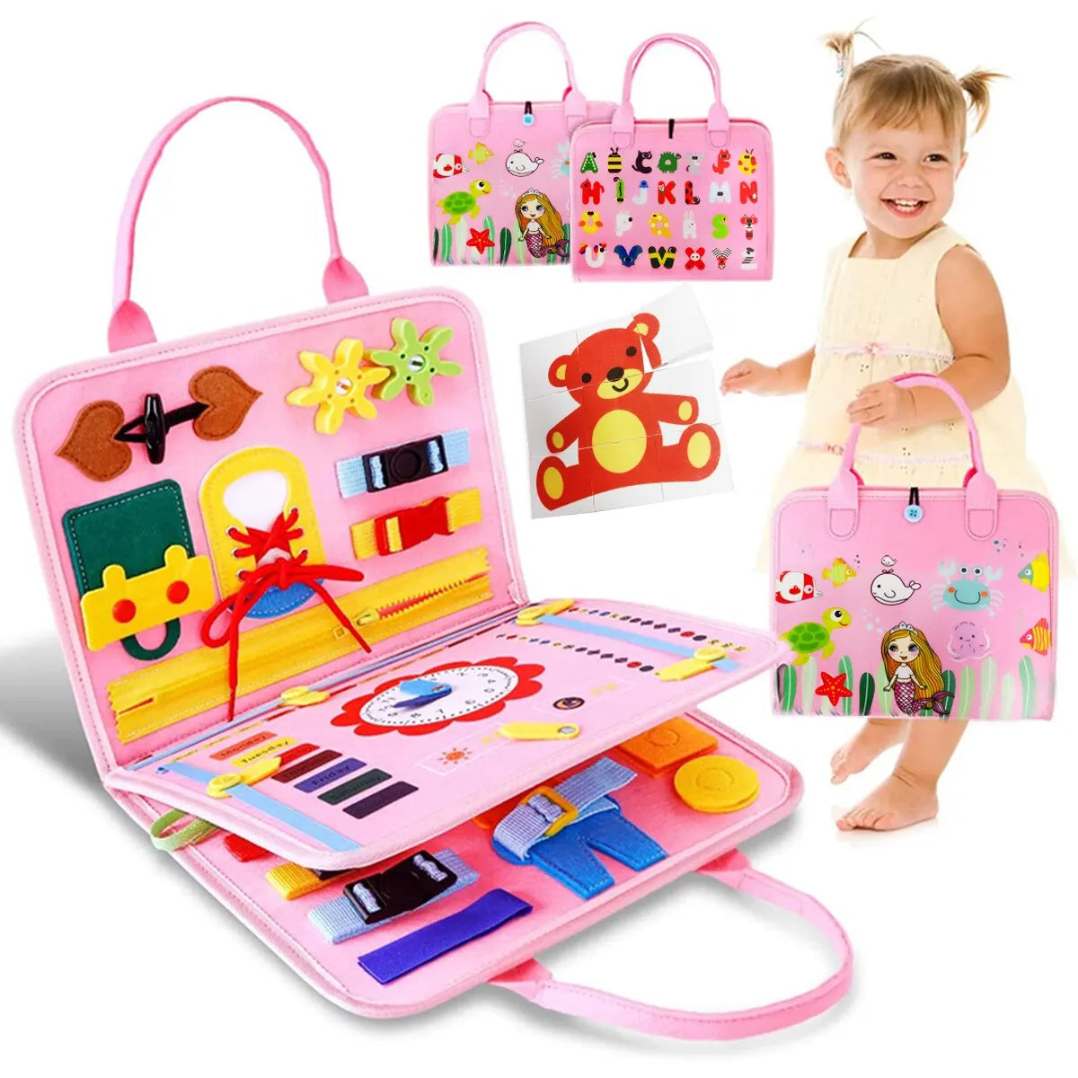 Maleta brinquedo sensorial montessori